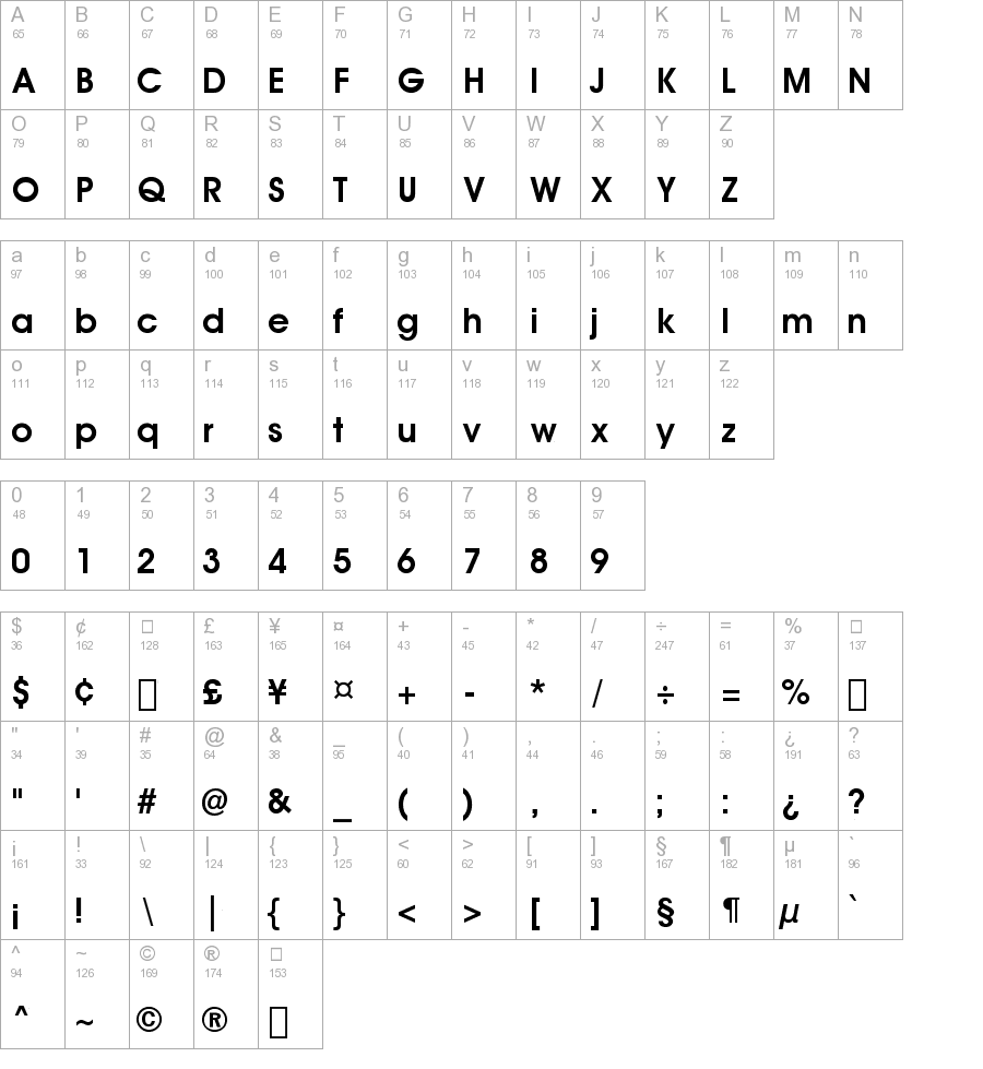 ITC Avant Garde SWA Demi truetype font